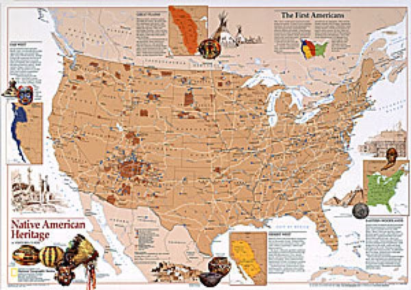 National Geographic Native American Heritage | Map Geek.com