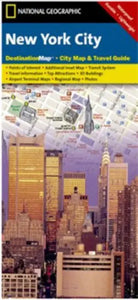 National Geographic New York City, NY Destination Map