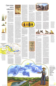 North Central States Map 1974: Open Skies and Rolling Land
