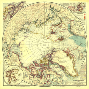 North Pole Regions Map 1907
