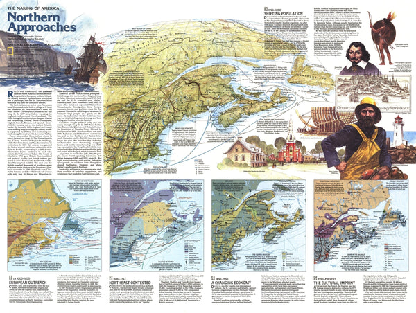 Northern Approaches Maine to the Maritimes Map 1985 Side 2 Maps.com