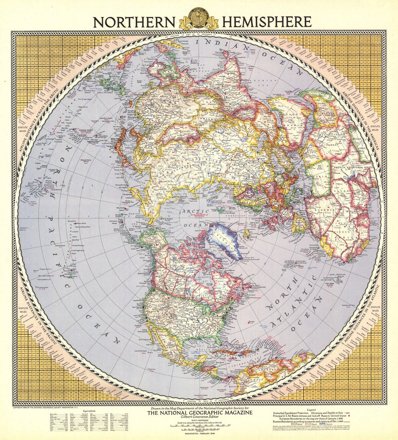 Northern Hemisphere Map Maps.com