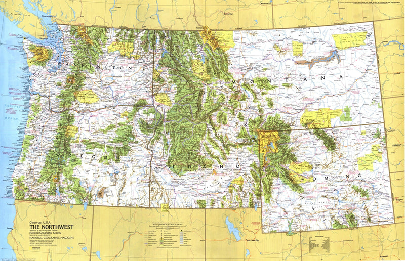 Northwest Map 1973 Maps.com