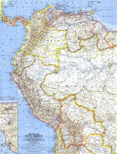 Northwestern South America Map 1964