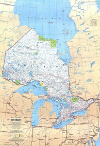 Ontario Canada Map 1978