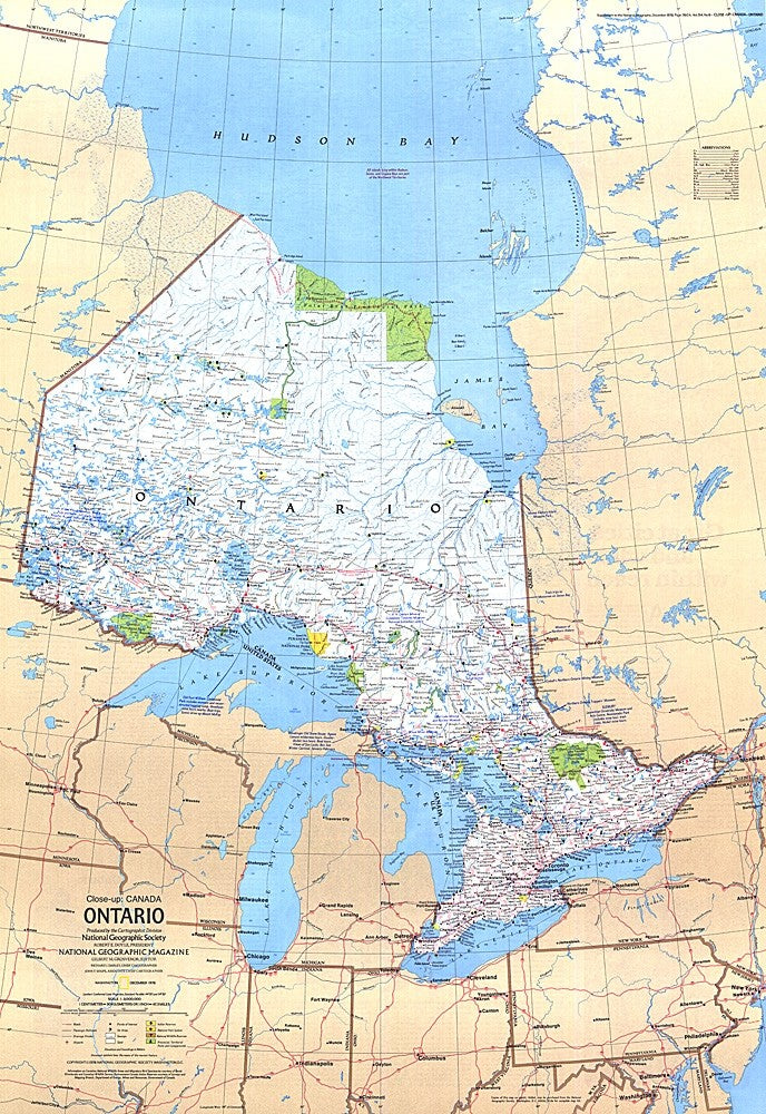 Ontario Canada Map 1978 Maps.com