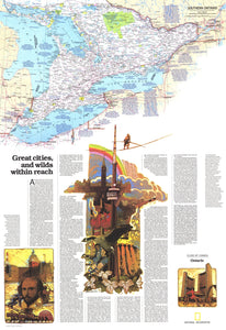 Ontario Great Cities Wilds Within Reach Map 1978