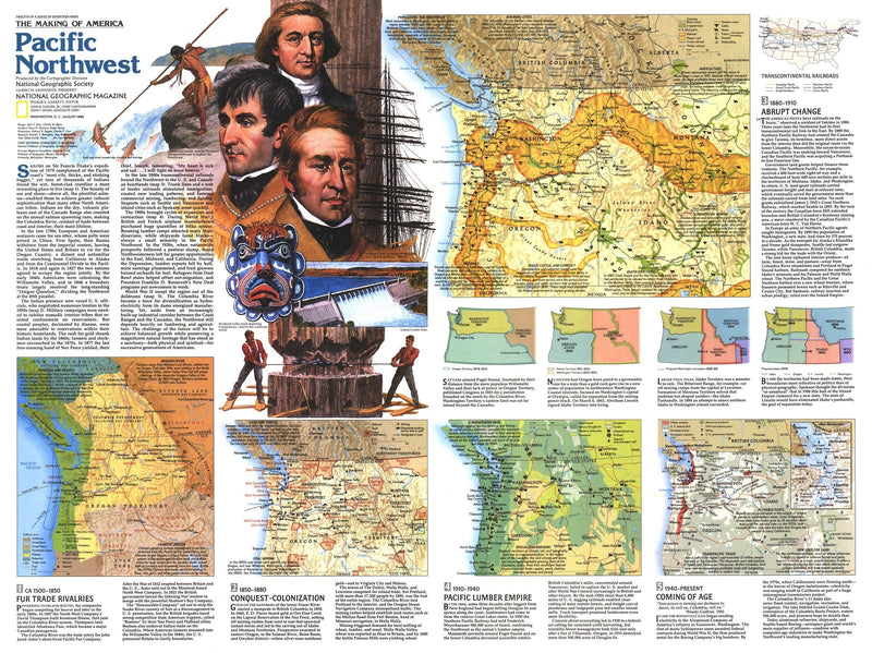 Pacific Northwest Map 1986 Side 2 Maps.com