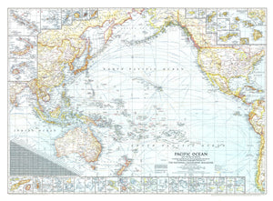 Pacific Ocean, And The Bay Of Bengal Map 1943