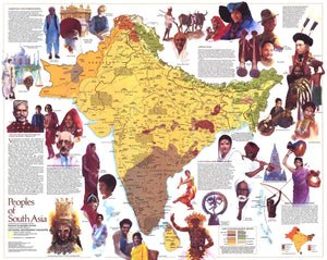Peoples Of South Asia Map 1984