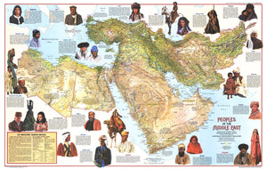 Peoples Of The Middle East Map 1972 Side 1