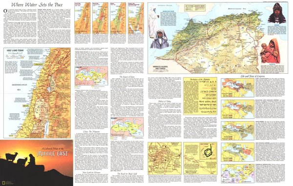 Peoples Of The Middle East Map 1972 Side 2 Maps.com