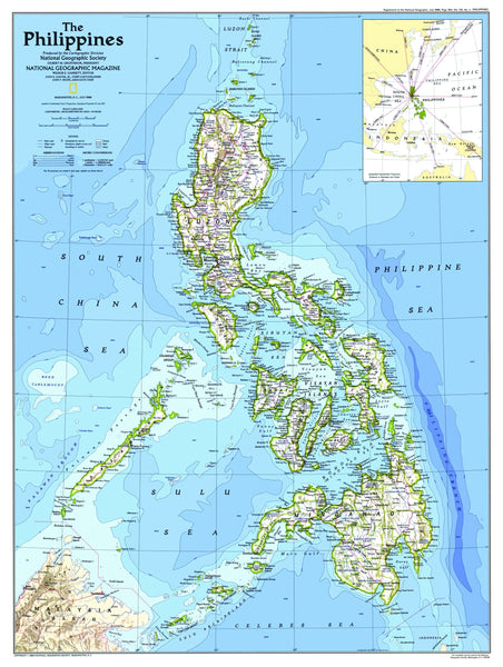 Philippines Map 1986 Maps.com