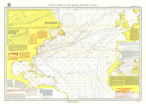 Pilot Chart Of The North Atlantic Ocean Map 1903