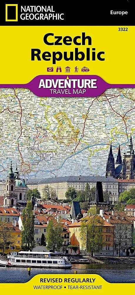 National Geographic Prague, Czech Republic Destination Map Eastview