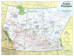 Prairie Provinces Map Side 1 1994