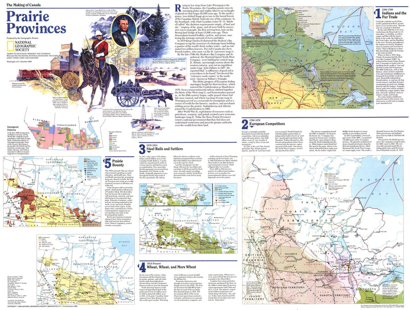 Prairie Provinces Map Side 2 1994 Maps.com
