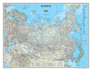 National Geographic Russia Wall Map