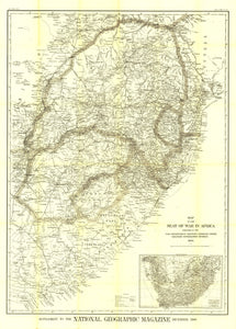 Seat Of War In Africa Map 1899