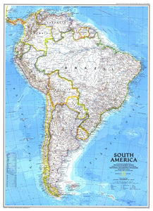 South America Map 1992