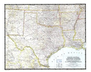 South Central United States Map 1947