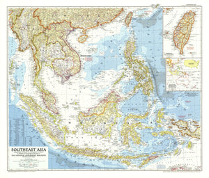 Southeast Asia Map 1955