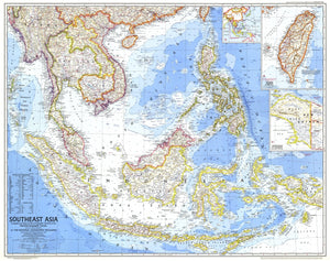 Southeast Asia Map 1968