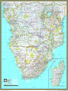 National Geographic Southern Africa Wall Map