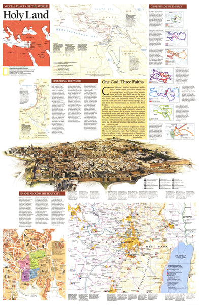 World Map In 1989 Special Places Of The World, Holy Land Map 1989 Side 2 | Map Geek.com