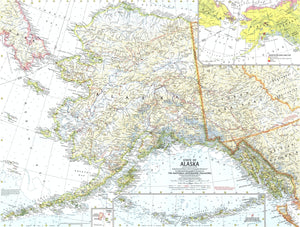 State Of Alaska Map 1959