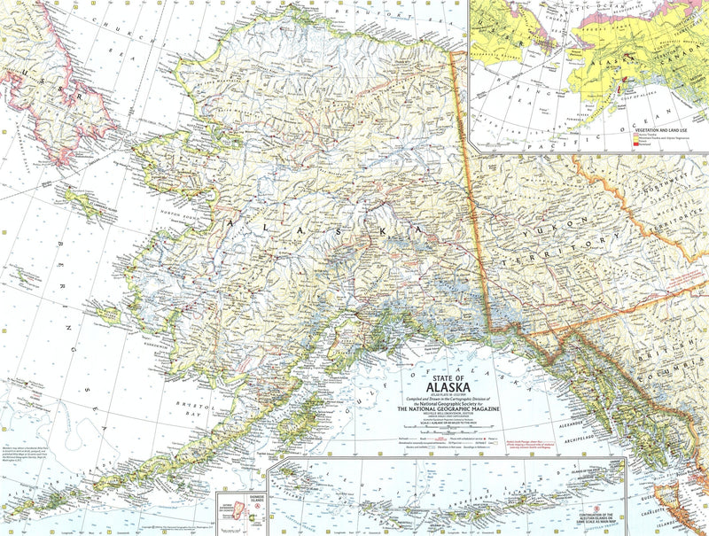 State Of Alaska Map 1959 Maps.com