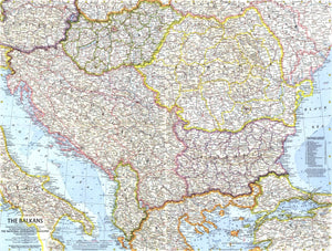 The Balkans Map 1962