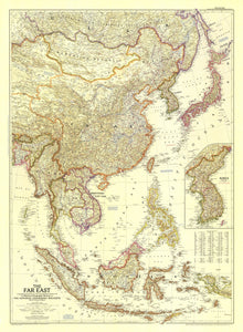 The Far East Map 1952
