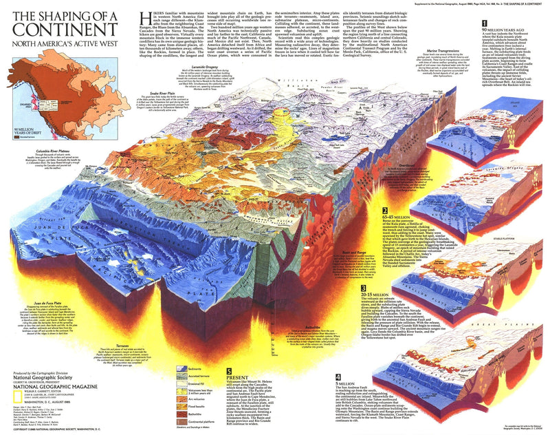 The Shaping Of A Continent Map Maps.com