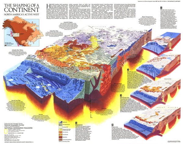 The Shaping Of A Continent Map Maps.com