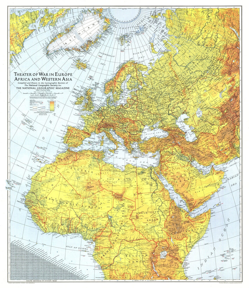 Theater Of War In Europe, Africa And Western Asia Map Maps.com