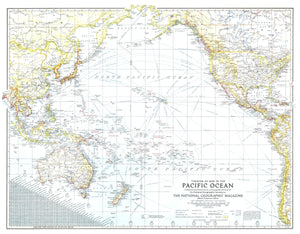 Theater Of War In The Pacific Ocean Map 1942