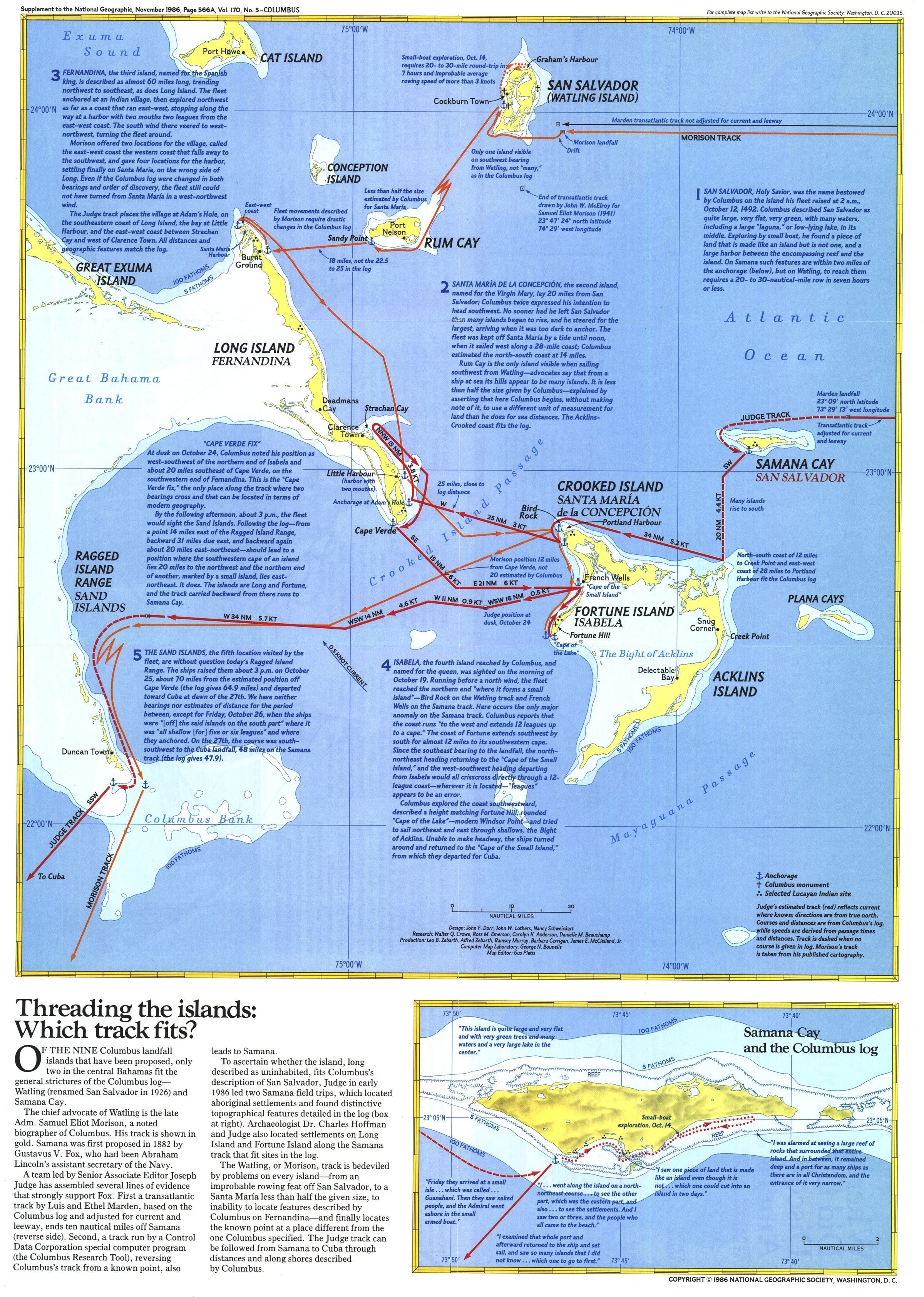 Threading Map Threading The Islands Map 1986 | Map Geek.com