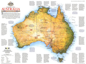 Travelers Look At Australia Map 1988