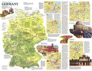 Travelers Map of Germany 1991