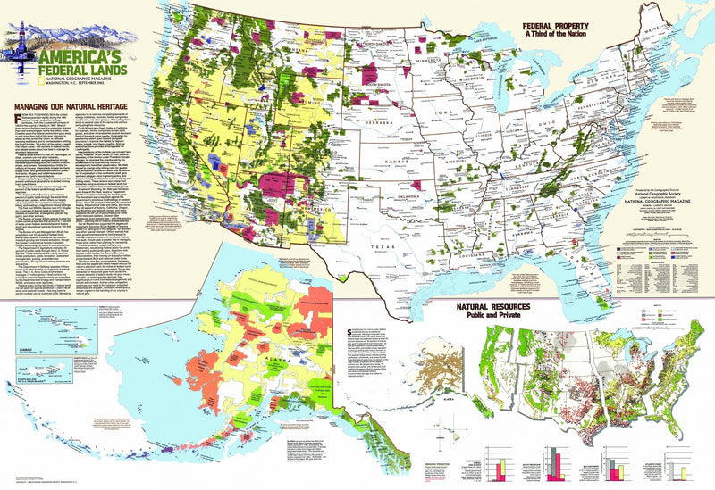United States Federal Lands Map 1982 Maps.com