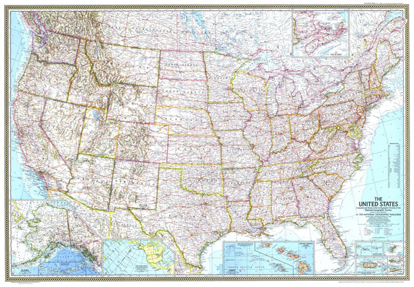 United States Map 1968 Maps.com