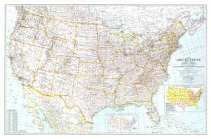 United States Of America Map 1940