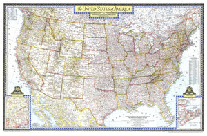United States Of America Map 1946