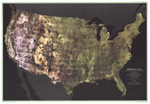 USA Portrait Map 1976