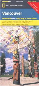 National Geographic Vancouver, BC Destination Map