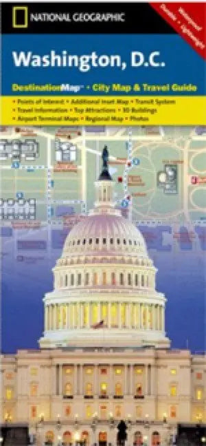 National Geographic Washington, DC Destination Map Eastview