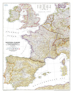 Western Europe Map 1950
