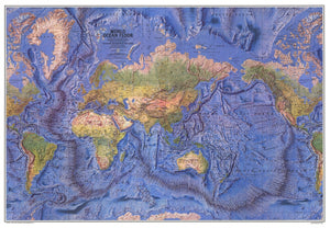 World Ocean Floor Map 1981