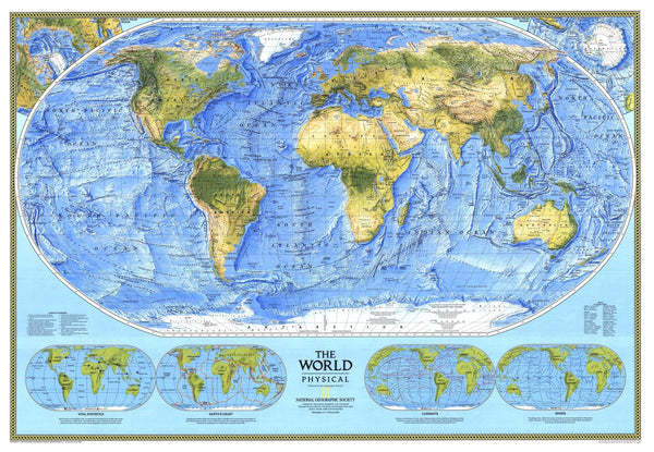 World Physical Map 1994 Maps.com